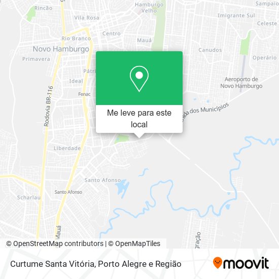 Curtume Santa Vitória mapa