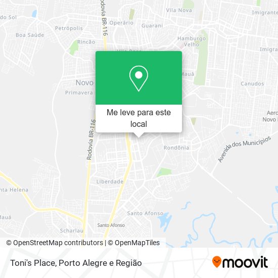 Toni's Place mapa