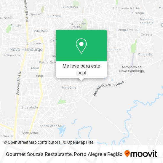 Gourmet Souza's Restaurante mapa