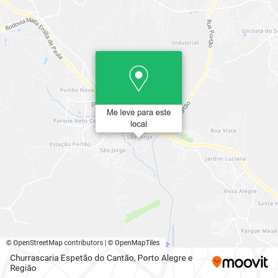 Churrascaria Espetão do Cantão mapa