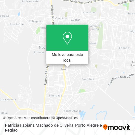 Patricia Fabiana Machado de Oliveira mapa