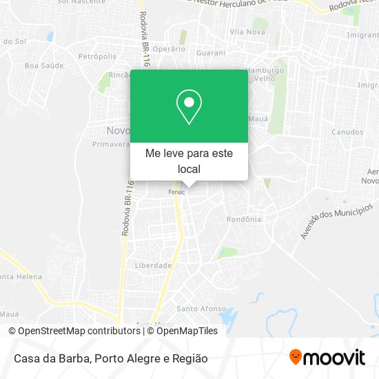 Casa da Barba mapa