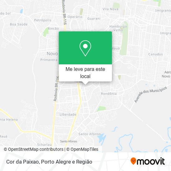 Cor da Paixao mapa
