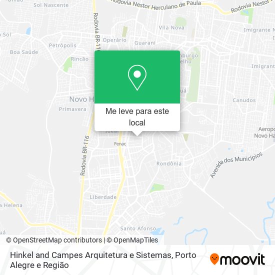 Hinkel and Campes Arquitetura e Sistemas mapa