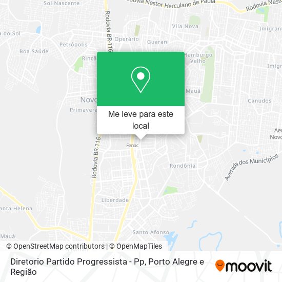 Diretorio Partido Progressista - Pp mapa