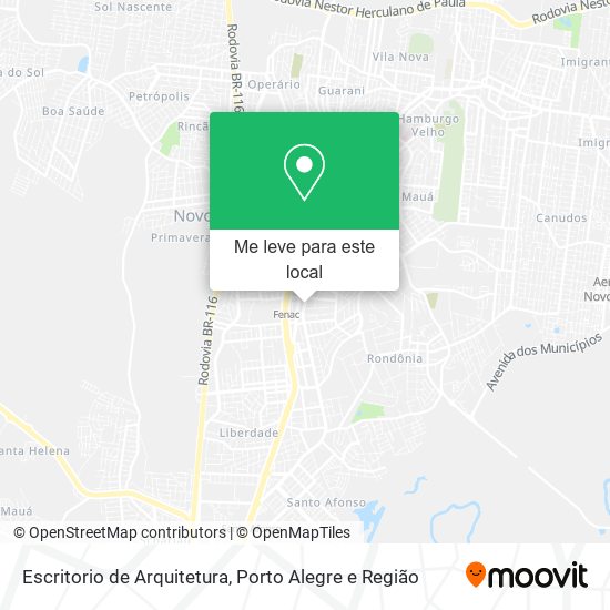 Escritorio de Arquitetura mapa