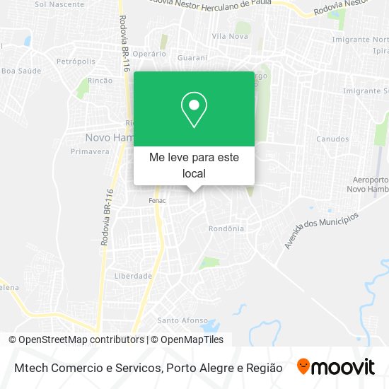 Mtech Comercio e Servicos mapa