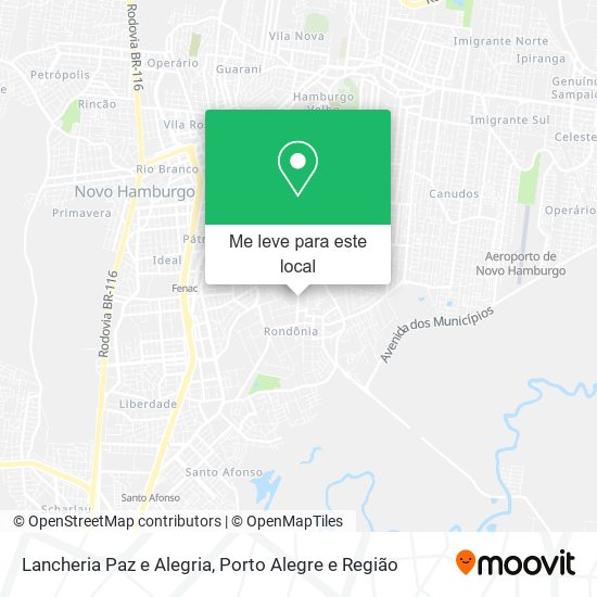 Lancheria Paz e Alegria mapa