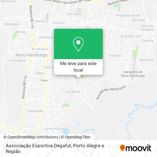 Associação Esportiva Degafut mapa