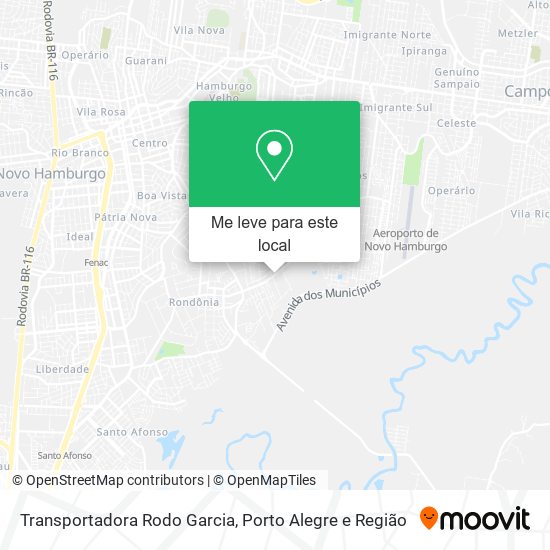 Transportadora Rodo Garcia mapa