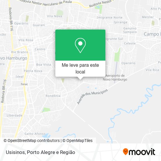 Usisinos mapa