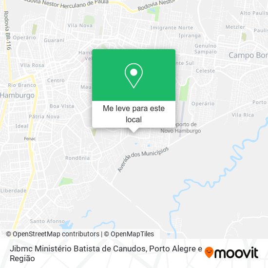 Jibmc Ministério Batista de Canudos mapa