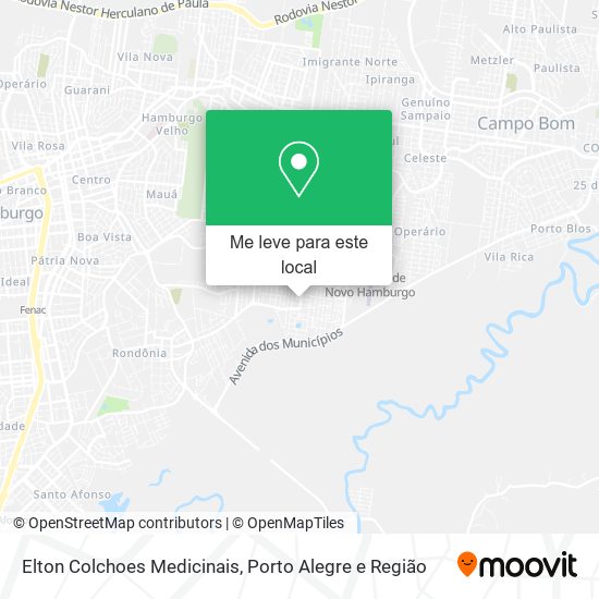 Elton Colchoes Medicinais mapa