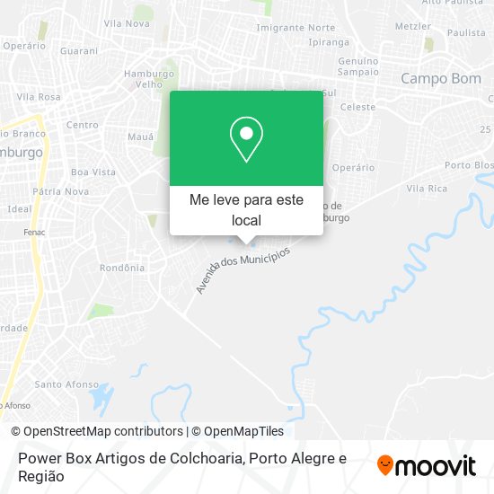 Power Box Artigos de Colchoaria mapa