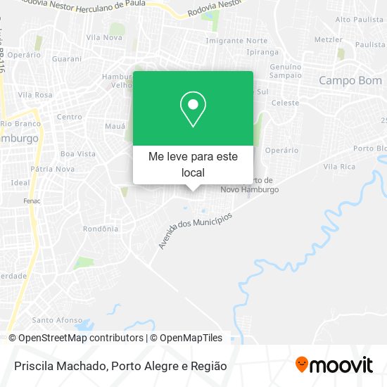 Priscila Machado mapa