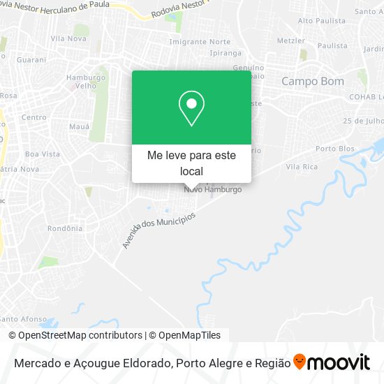 Mercado e Açougue Eldorado mapa