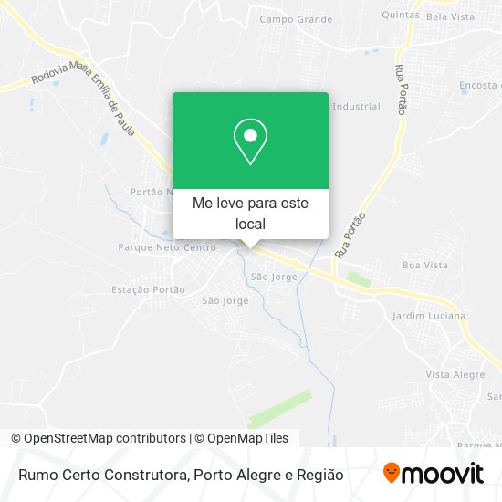 Rumo Certo Construtora mapa