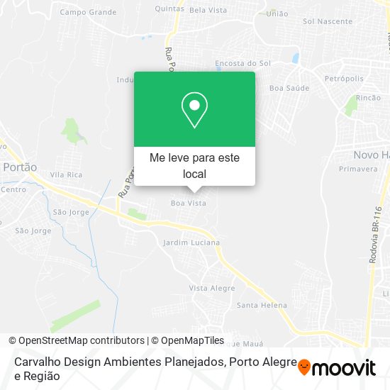 Carvalho Design Ambientes Planejados mapa