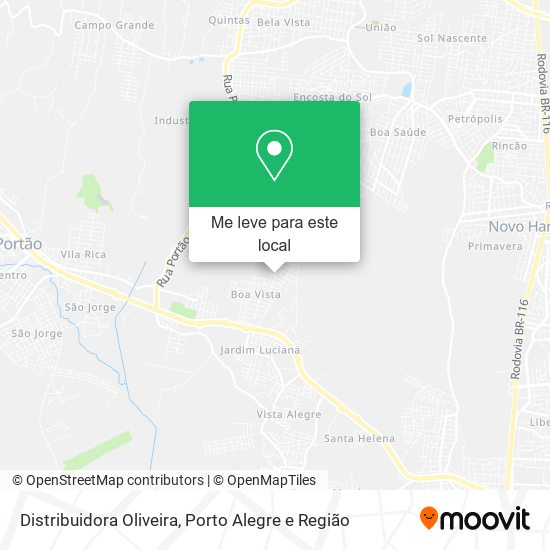 Distribuidora Oliveira mapa