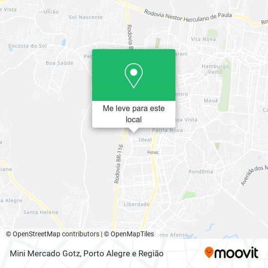 Mini Mercado Gotz mapa