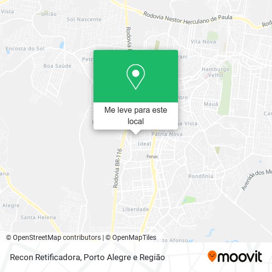 Recon Retificadora mapa