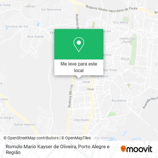 Romulo Mario Kayser de Oliveira mapa