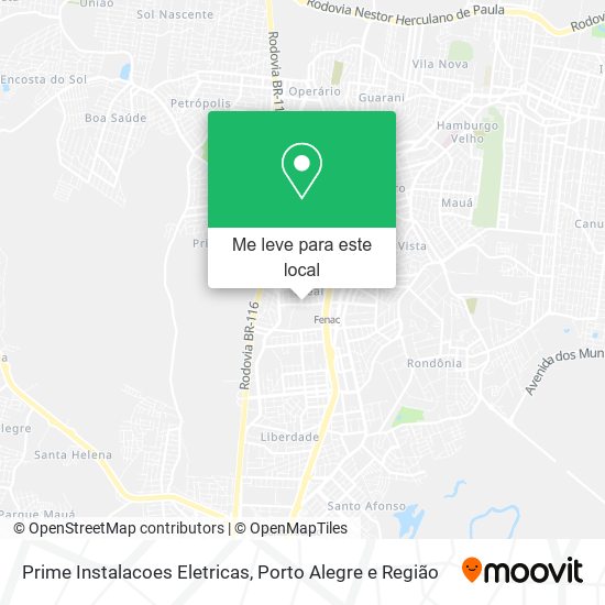 Prime Instalacoes Eletricas mapa