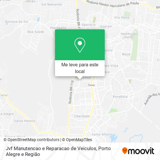 Jvf Manutencao e Reparacao de Veiculos mapa