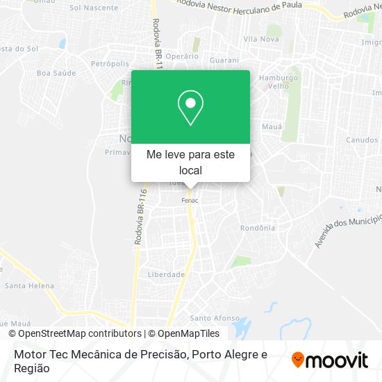 Motor Tec Mecânica de Precisão mapa