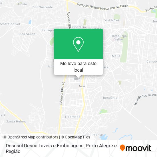 Descsul Descartaveis e Embalagens mapa