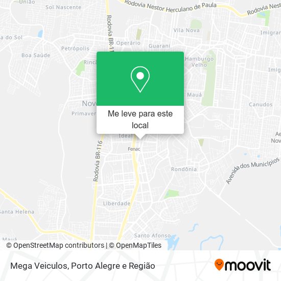 Mega Veiculos mapa