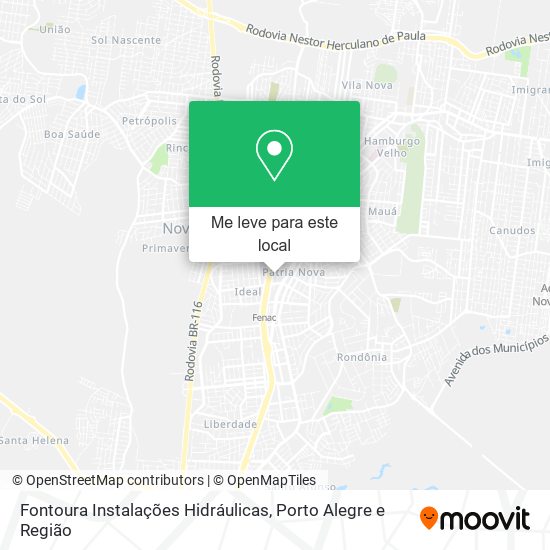 Fontoura Instalações Hidráulicas mapa