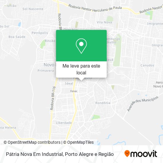 Pátria Nova Em Industrial mapa