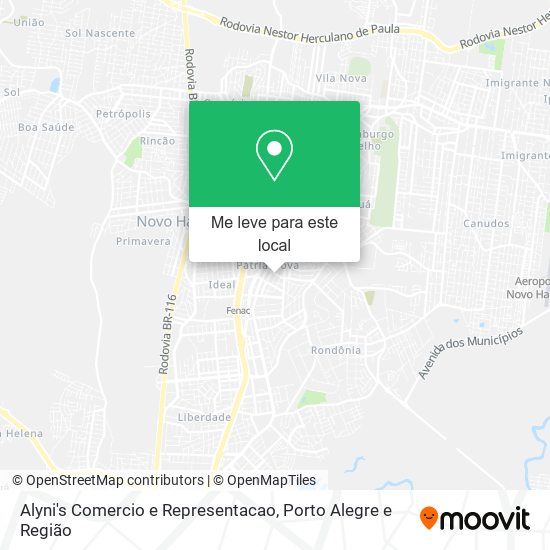 Alyni's Comercio e Representacao mapa