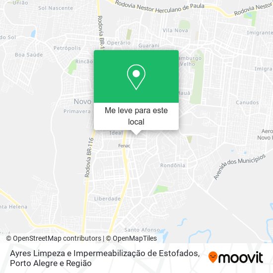 Ayres Limpeza e Impermeabilização de Estofados mapa
