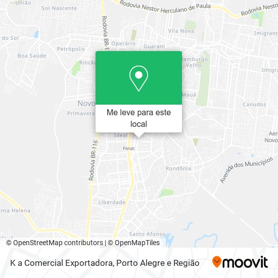K a Comercial Exportadora mapa