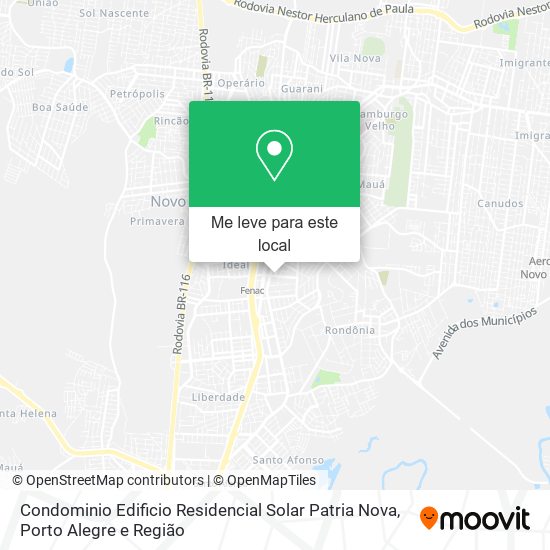 Condominio Edificio Residencial Solar Patria Nova mapa