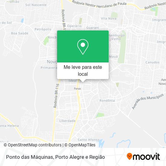 Ponto das Máquinas mapa