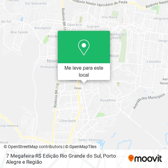 7 Megafeira-R$ Edição Rio Grande do Sul mapa