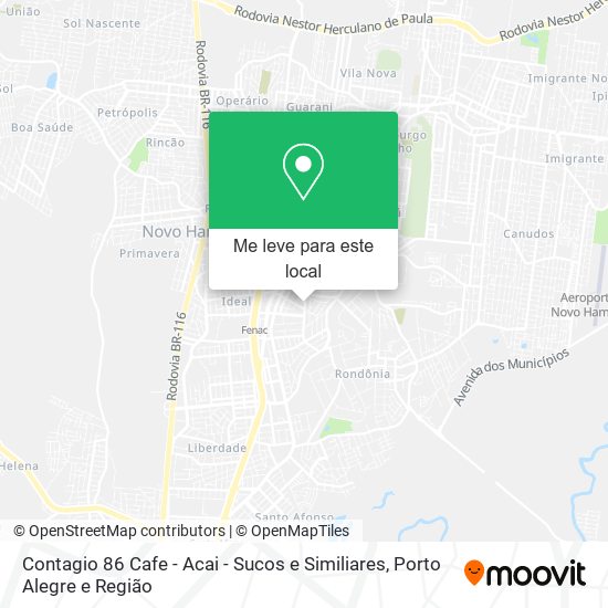 Contagio 86 Cafe - Acai - Sucos e Similiares mapa