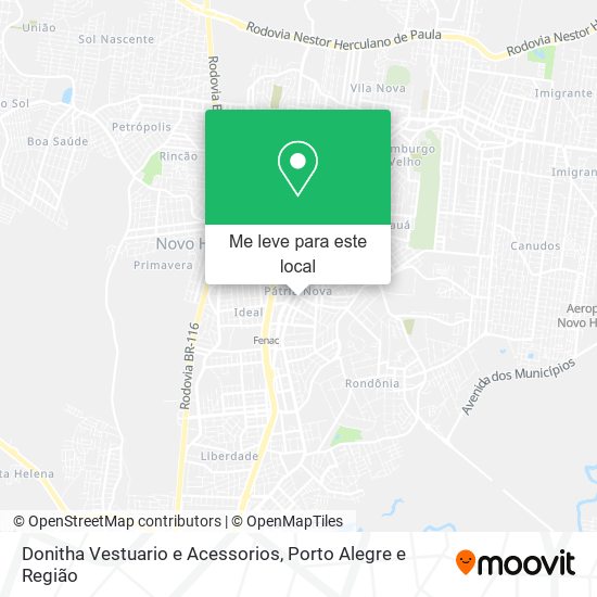 Donitha Vestuario e Acessorios mapa