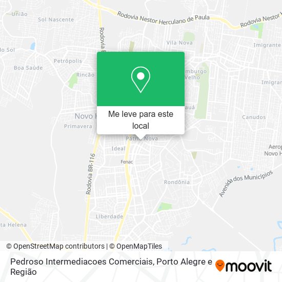 Pedroso Intermediacoes Comerciais mapa