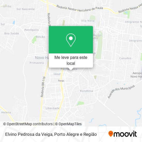 Elvino Pedrosa da Veiga mapa