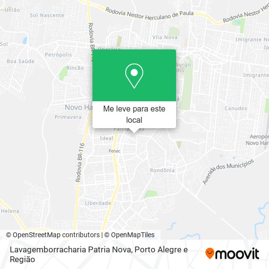 Lavagemborracharia Patria Nova mapa