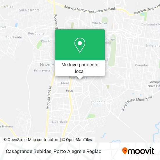 Casagrande Bebidas mapa