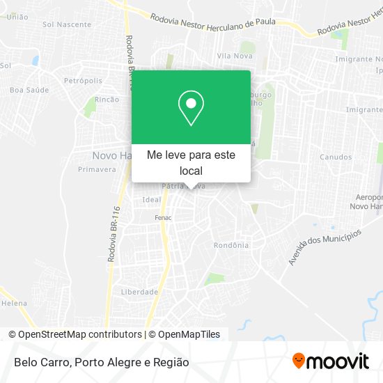 Belo Carro mapa