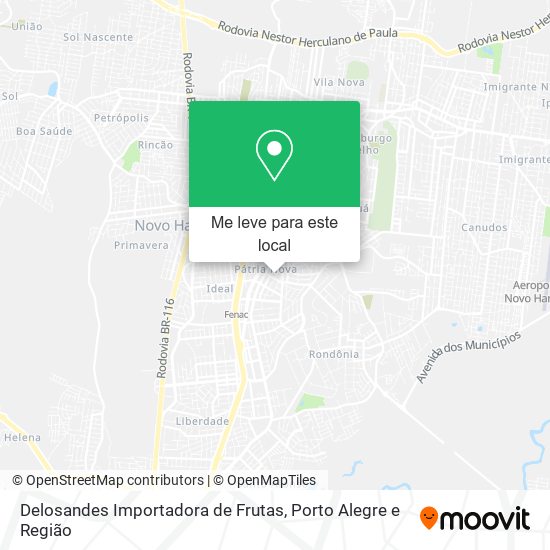 Delosandes Importadora de Frutas mapa