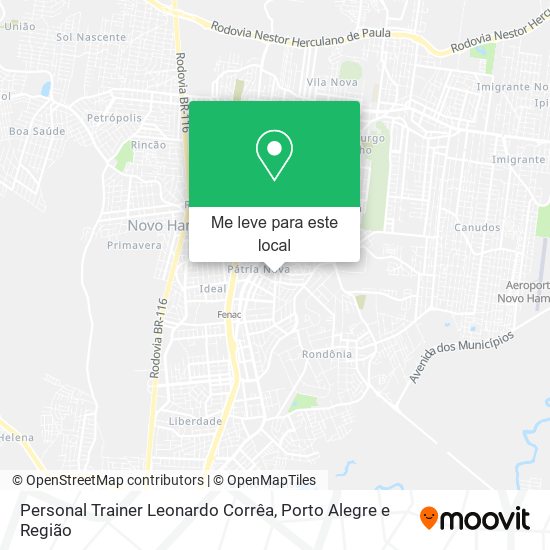 Personal Trainer Leonardo Corrêa mapa