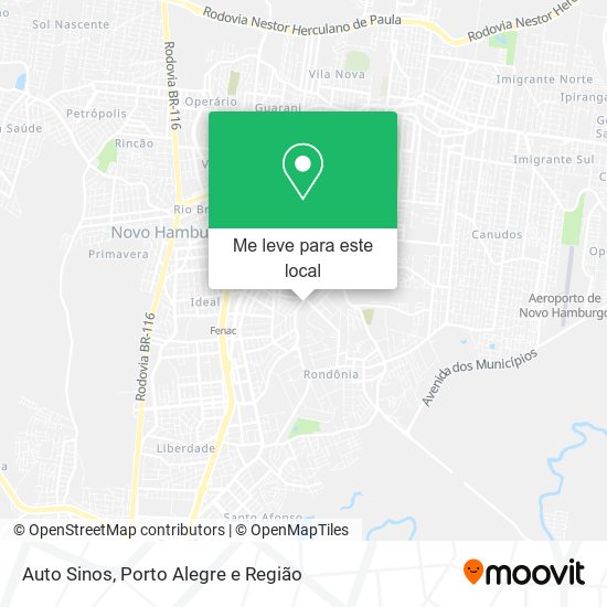 Auto Sinos mapa