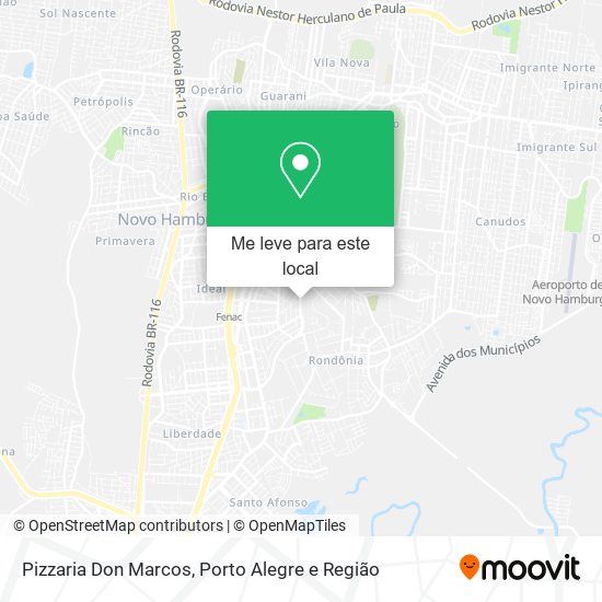 Pizzaria Don Marcos mapa